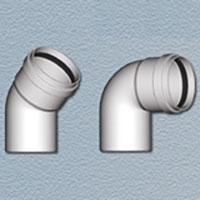 Curva in PPS Bianco sp. 2 mm